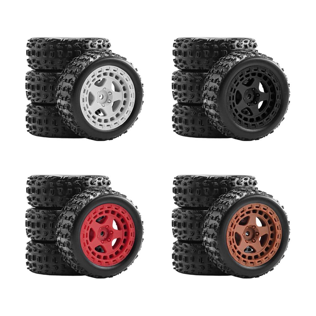 4PCs Wheels And Tire Replacement Replace The Parts 69cmx26 Cm for 1:18 2S 223S RC Car Sturdy