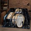 Set Batteria Classico Strumenti Musicali Rock Coperta in Flanella, Coperta Plaid Ultra Morbida per Casa Camera da Letto Letto Divano Copertura Regalo per Bambini