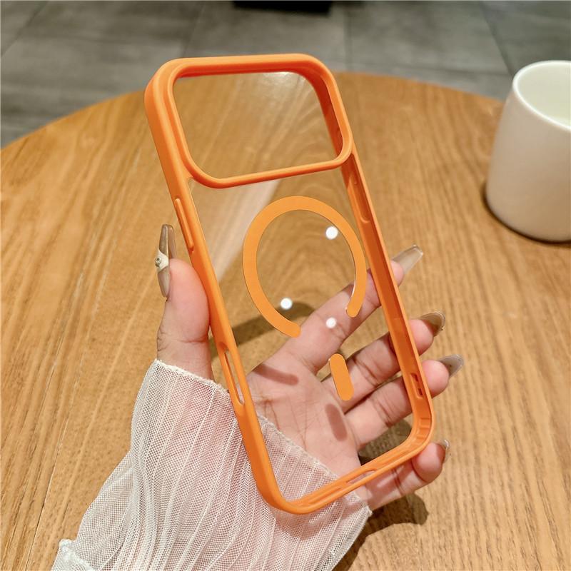 For Magsafe Magnetic Wireless Charging Case For iPhone 17 16 15 14 13 12 11 Pro Max Mini Plus Air Color Matte Bumper Clear Cover