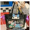Large capacity bag cute daily commuter tote bag girl heart shoulder portable rabbit cartoon bag