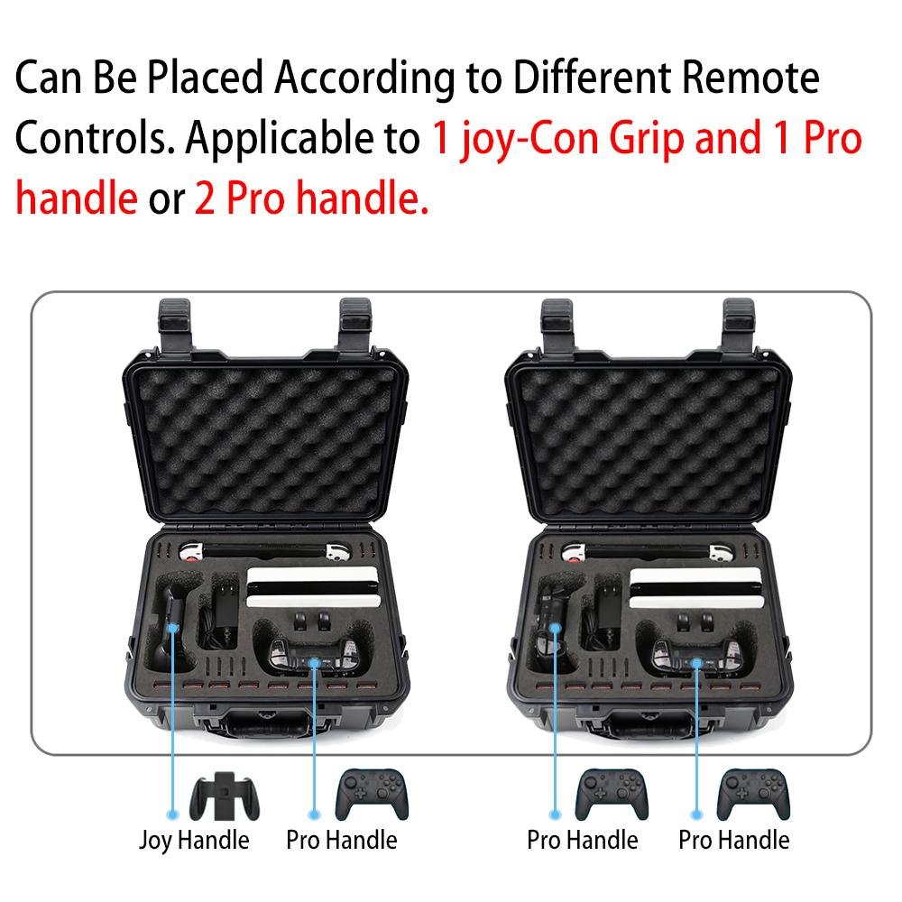 For Switch Case Compatible with Switch OLED Model, with 16 Game Cards Storage, Portable Travel Case for Switch Accessories