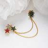 Vintage Crown Fringed Chain Fashion Brooch Dress Light Luxury High Sense Rhinestone Accessories Brooch