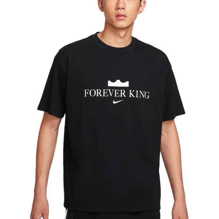 Nike Forever King Lebron James T-Shirts Black Men s IV4532-010 L