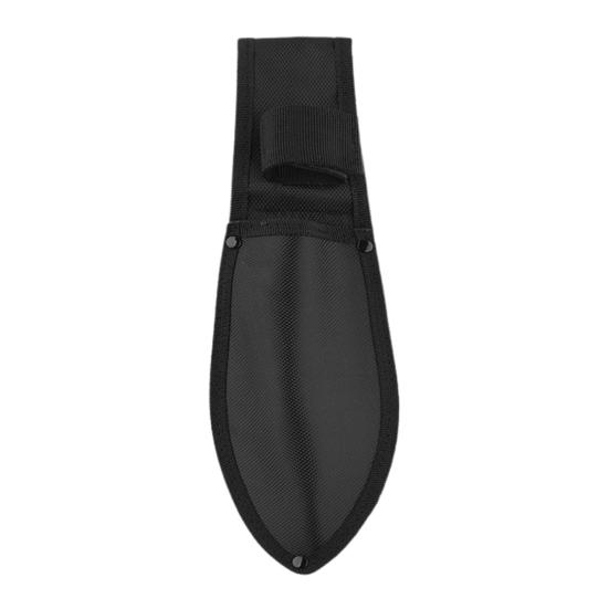 Zahradní lopatka 4 v 1 se zoubkovanou hranou Nerezový řezač s dřevěnou rukojetí Pochva Multifunkční lopatka pro sázení Řezání Kempování