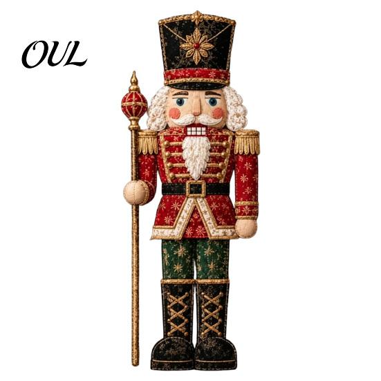 Vánoční patchwork látka DIY Decor Kit Sada, Santa Sněhulák Strom Řemeslné sady pro domov Vintage sváteční šití pro dospělé, Projekty v ručně vyráběném stylu