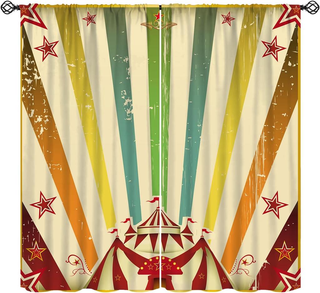 Stripe Curtains Red Ribbon Bow Stripes White Pink Background Window Treatments Insulated Drapes Panels Thermal Made Of Polyester