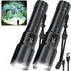 LED Flashlight,Bright Tactical Torch High Lumens with 5 Modes,Power Display,Waterproof Zoomable Flash Light,Hunting Camping