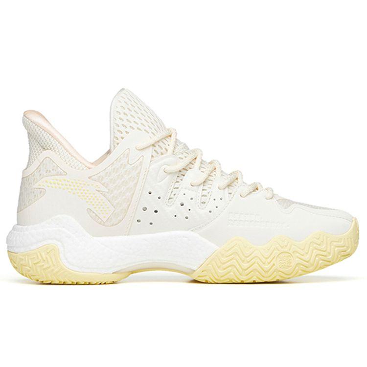 Anta Crazy Tide 4 Fabric Synthetic Leather Basketball Shoes Women Sneakers White Pink 122231106-8