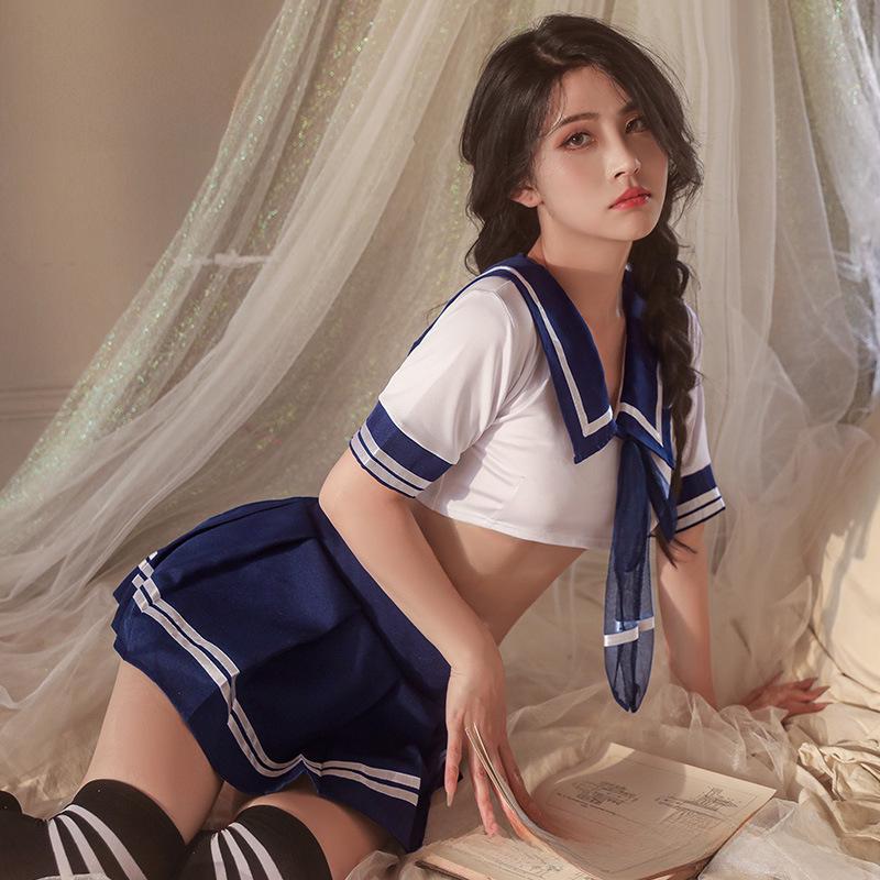 Feimu Sexy Sailor Miniskirt Uniform Lingerie, Plus Size, 20-Pack