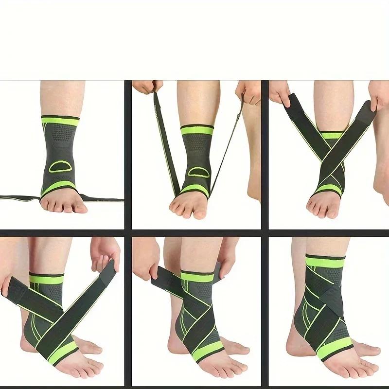 1Pc Ankle Support Brace With Adjustable Straps, Best Ankle Compression Support Brace for Foot and Heel Ankle Strap