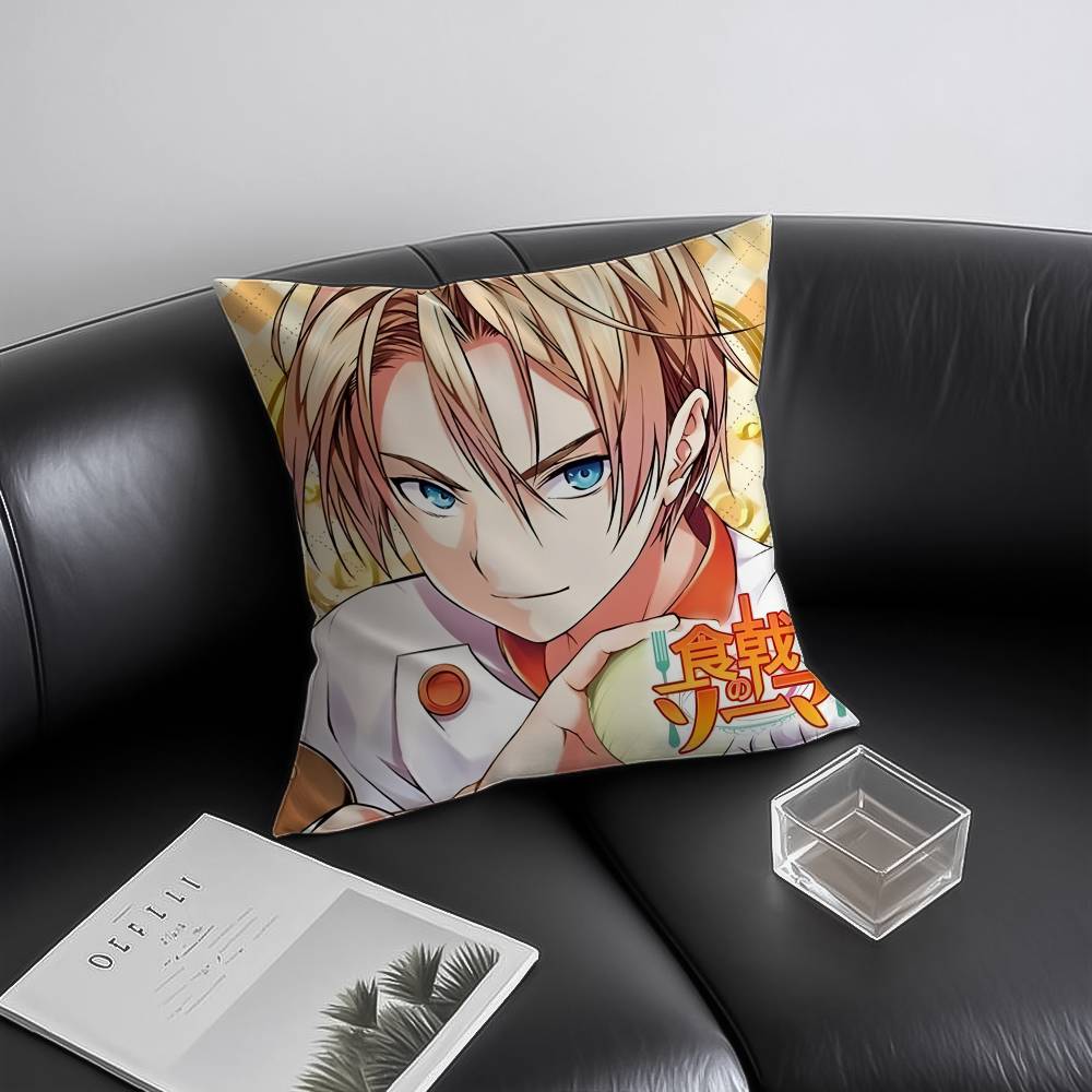 Food Wars Shokugeki No Soma Kissenbezug Milbenabweisend Unsichtbarer Reißverschluss Sofa Bett