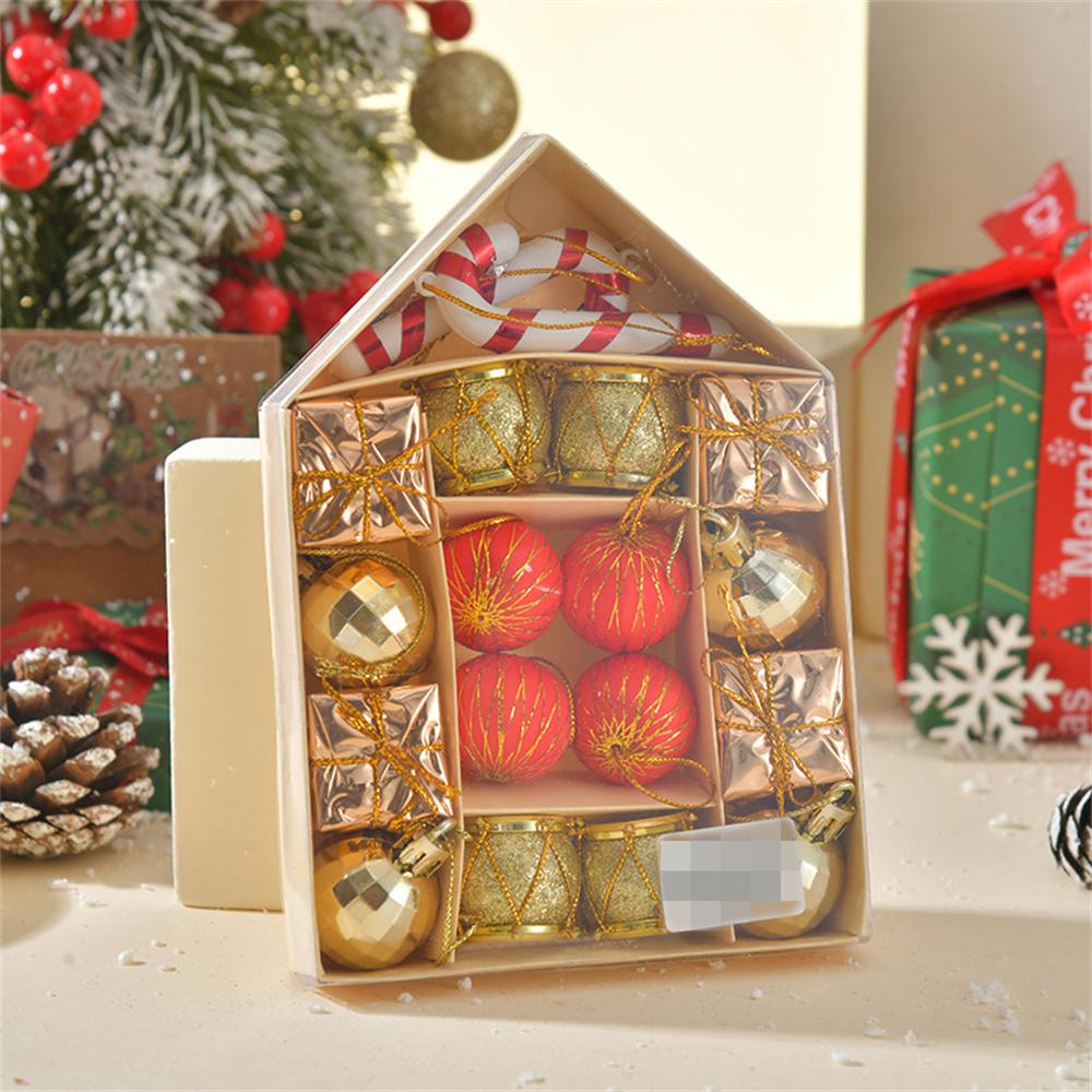 

Christmas Tree Decorations Candy Cane Pine Cone Balls Ornament Set Multicolor Pendant Home 2026 New Year Party Decors New In
