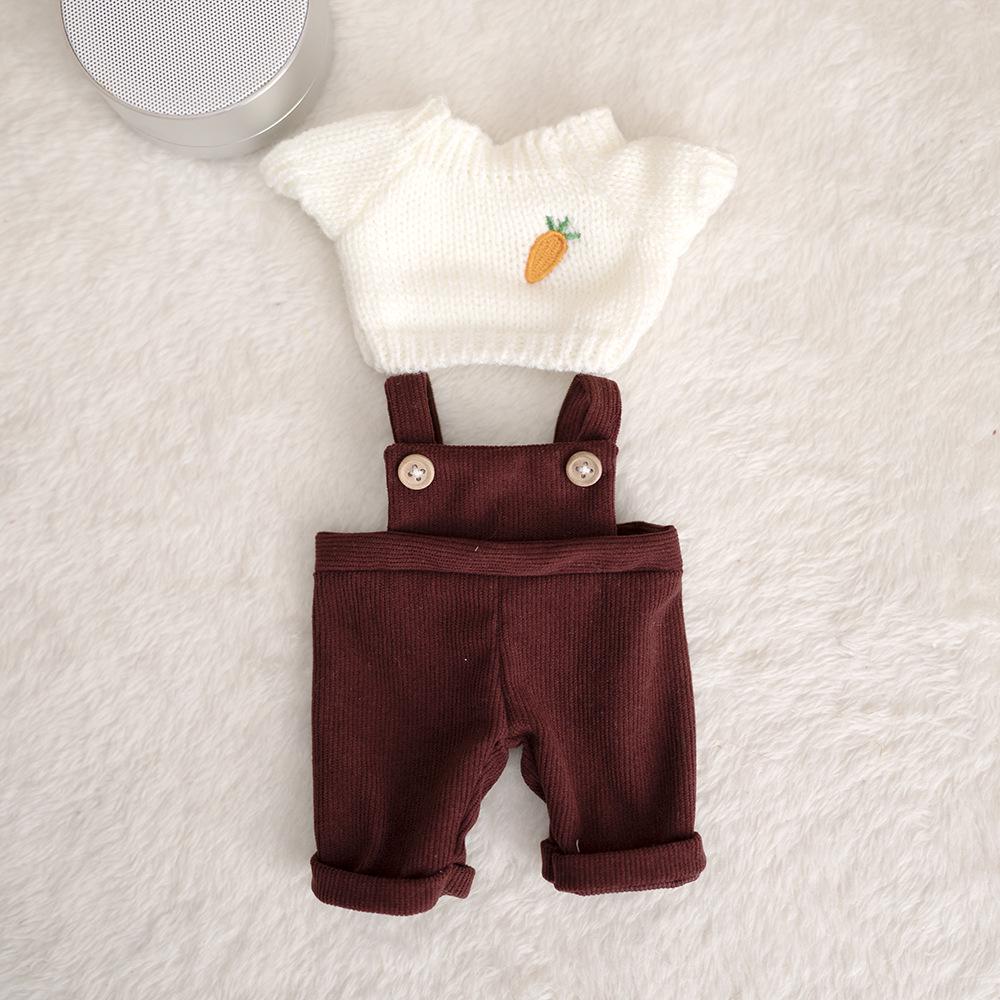 Potato Doll Mia: Vinyl Jointed Doll with Sweater, Overalls & Shoes Set