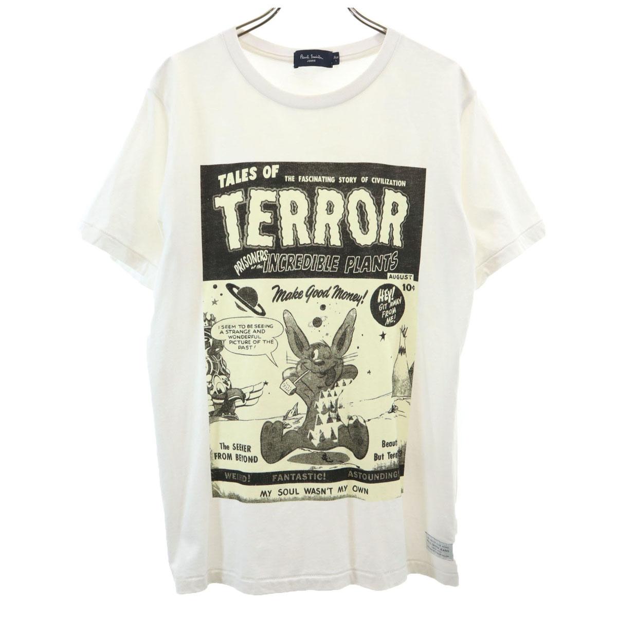 

Paul Smith JEANS Short sleeve T-shirt L White Single stitch Men s Used