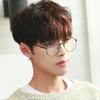 New fashion simple unisex round Plain glasses for men women Metal frame glasses for wedding party eyeglasses Spring hinge