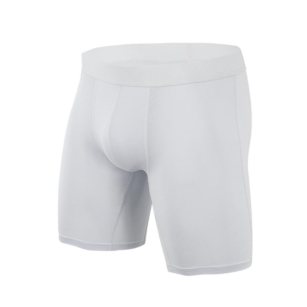 Intimo da uomo lungo a vita media antiusura gamba in cotone elastico sportivo mutandine ad angolo piatto mutande da uomo