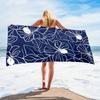 1 Stück Luxuriöser Übergroßer Schnelltrocknender Mikrofaser-Strandschal mit Lebendigem Blumendesign - Leicht, Saugfähig, Vielseitiges Handtuch für