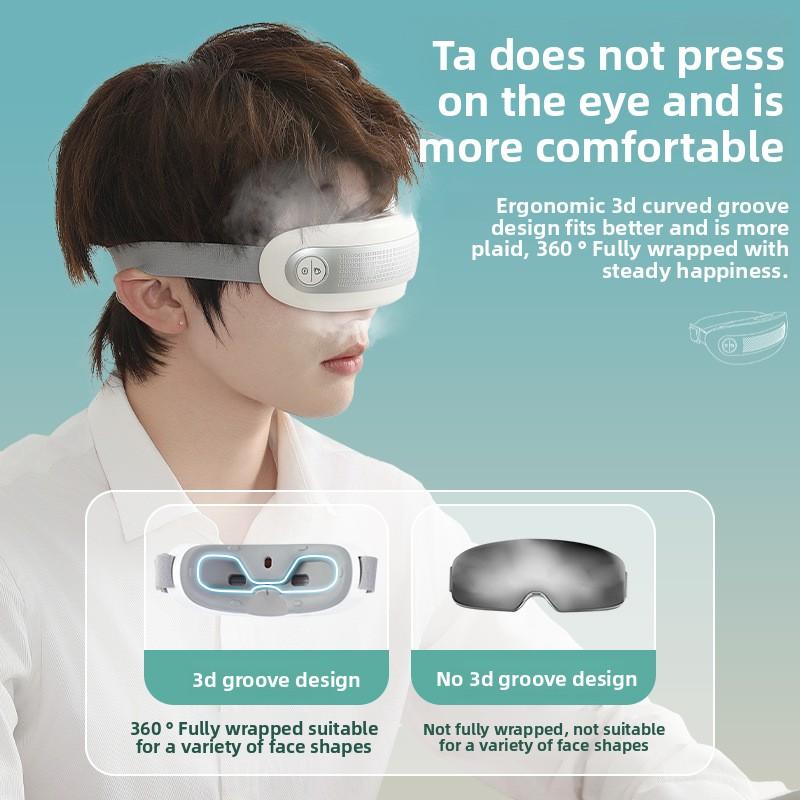 Steam Eye Massager, Vibration Massage, Atomizing Eye Mask, Eye Moisturizer, Intelligent Eye Protection Device, Eye Exercise Massager
