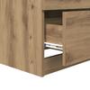 Nightstand Set of 2 Artisan Oak Finish 45 x 39 x 50 cm Engineered Wood