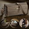 Business Magnetic Card Solt Wallet Leather Case For iPhone 17 Pro Max 16 Plus 15 14 13 12 11 Flip Long Lanyard Bag Book Cover