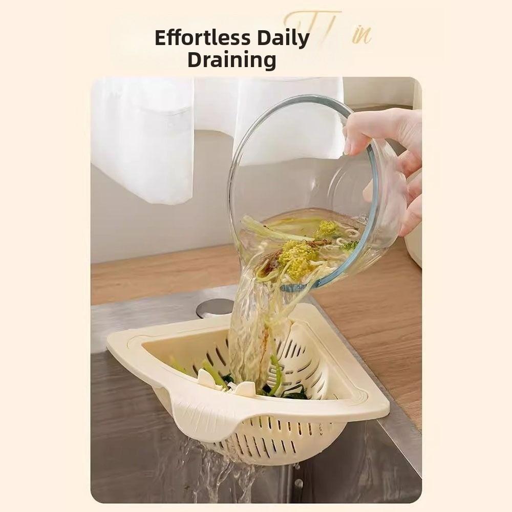 New Magnetic Sink Drain Basket Triangle Multifunctional Food Waste Filter Basket Kitchen Sink Filter Kitchen Supplies6