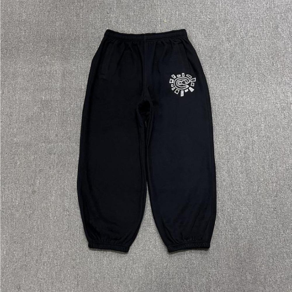 ZYLLO Vintage Grafické Tepláky Ležérní Klasické Kalhoty se Širokou Nohavicí Hip Hopové Kalhoty