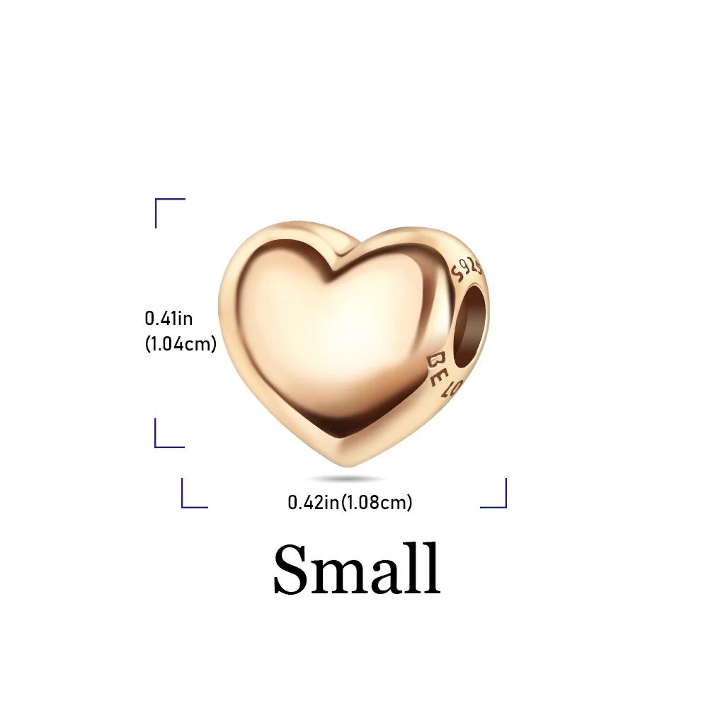 New Original Copper Colorful Heart Clover Rose Star Butterfly Bird Bead Charms For Diy Bracelet Necklace Women Gift