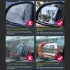 Car Rearview Mirror Film Side Window Rainproof Clear Film 2Pcs Anti Fog Window Mirror Protective Sticker Car Accessories Decal