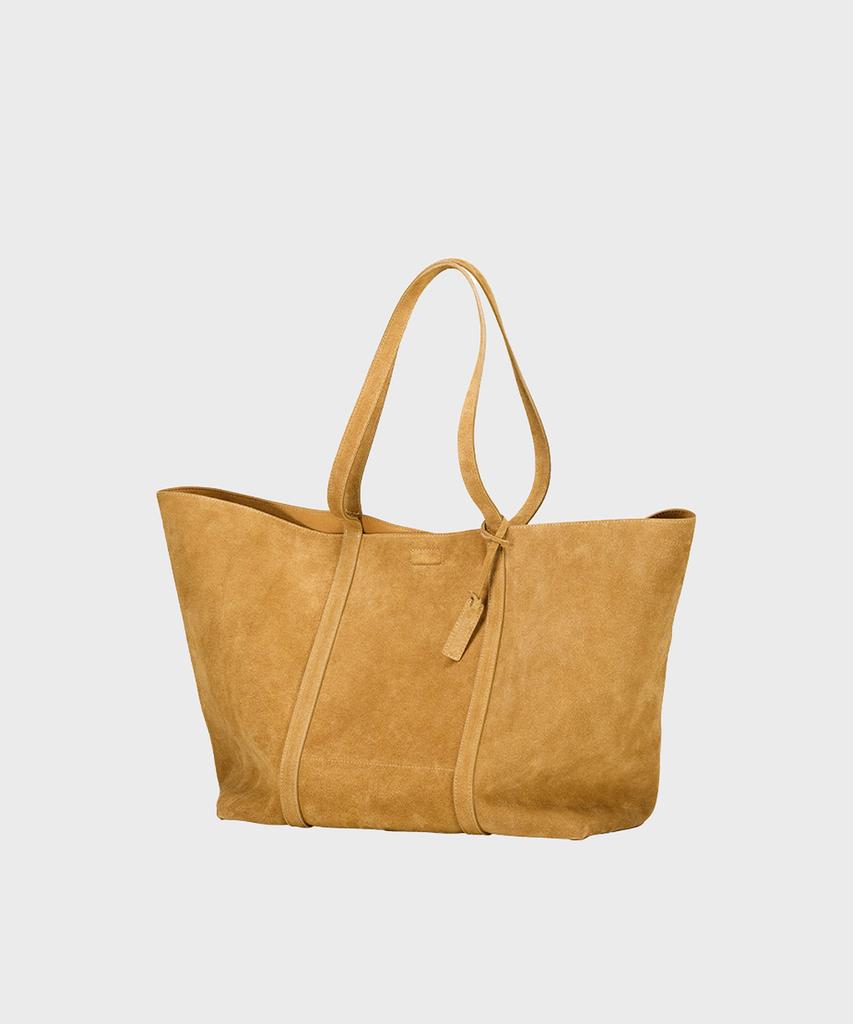 Noirer Suede Shopper Bag (Camel)