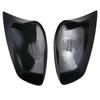 For BMW 5 Series E60 E61 E63 E64 2004-2007 Mirror Lamp Housing Glossy Black Carbon Pattern