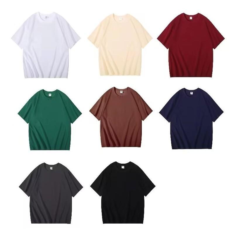 

Men s Black Heavyweight Pure Cotton T-Shirt, Short Sleeve, Summer Loose Fit, Plus Sizes Available. M чорний