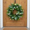 Spring Floral Wreath Pastoral Design Flower Realistic Look Greenery Door Hanger for