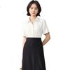 Bodexiaojie White Professional Blouse for Women, Interview Attire, Office Wear, Formal Top, Suit Inner Layer, Workplace Elegant Blouse