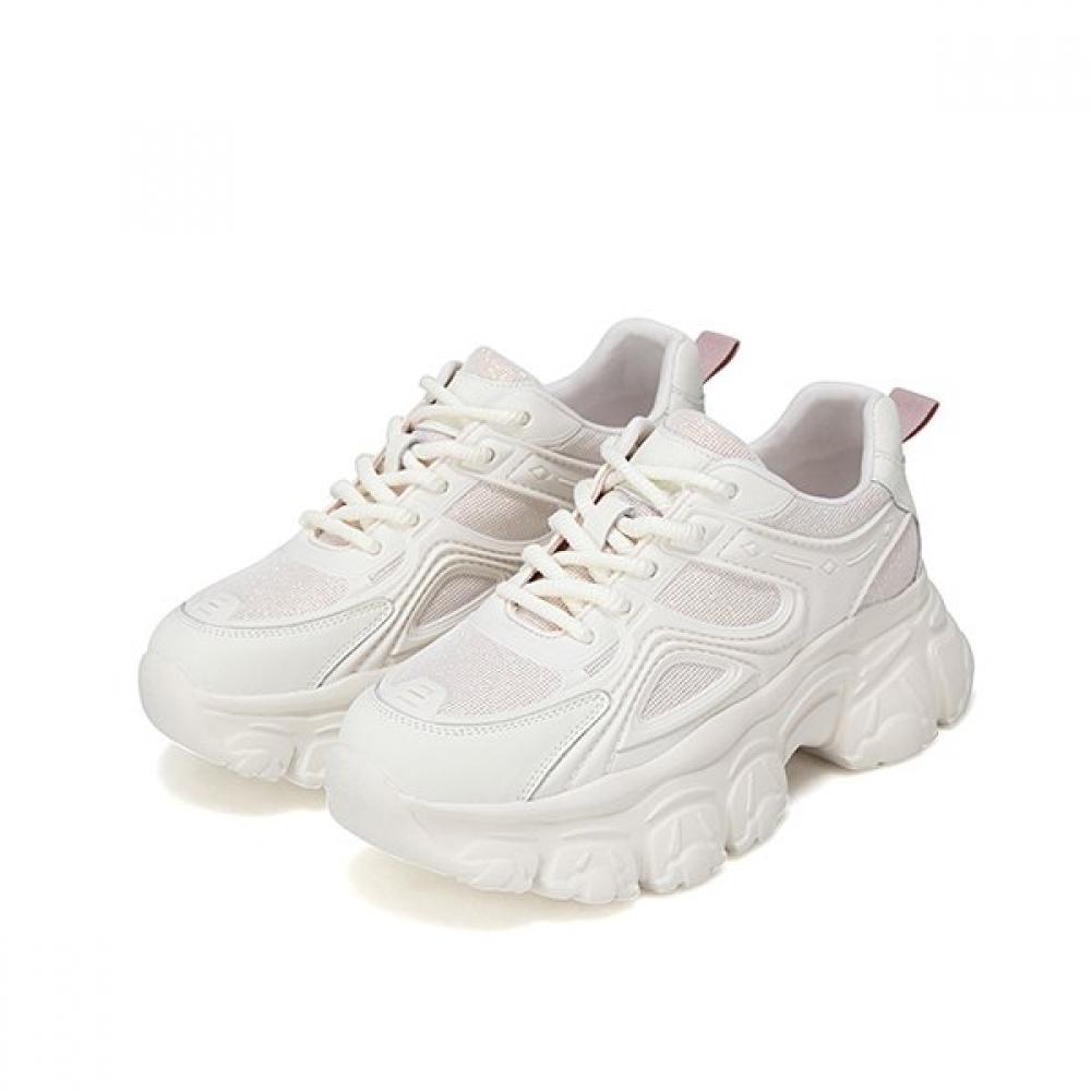 Barbara Leather MeSh Women S SneakerS 6cm Bbh163iv 225mm