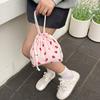 Corduroy Strawberry Bucket Bag Casual Tote Bag Chic Hobo Bag for Women Everyday College Travel