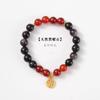 Natural Silver Obsidian Bracelet for Women, New Chinese Style Crystal Fortune Amulet, Five Elements Balance Bracelet, Trendy High-End Gift