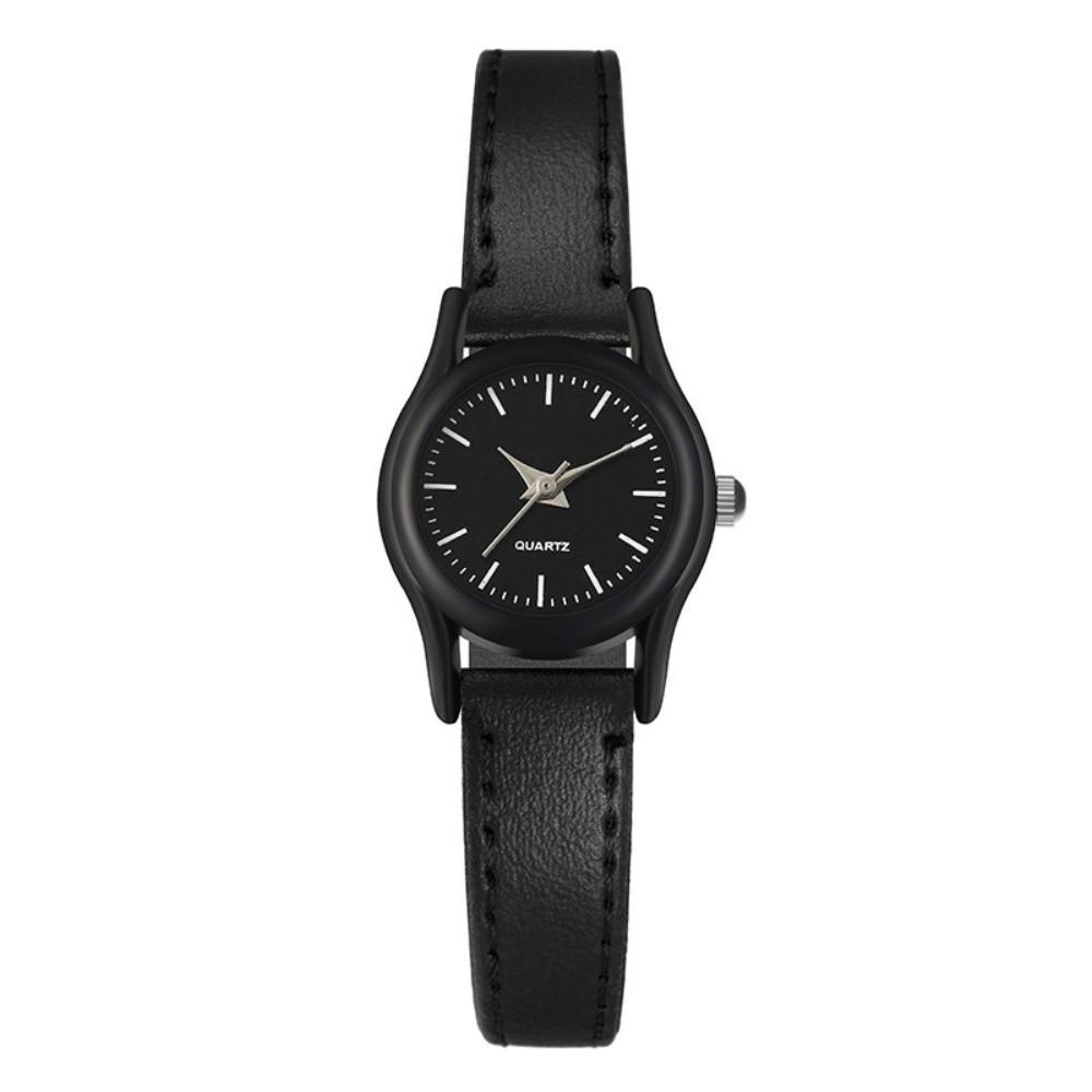 Leather Strap Quartz Watch Minimalist Classic Wristwatches Elegant Couples Watch  for Men