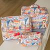 2025 New 3 Bags Set Women Makeup Bag Large Capacity Cosmetic Toiletry Storage Pouch Handbag Make Up Square Zipper Quilting Bag