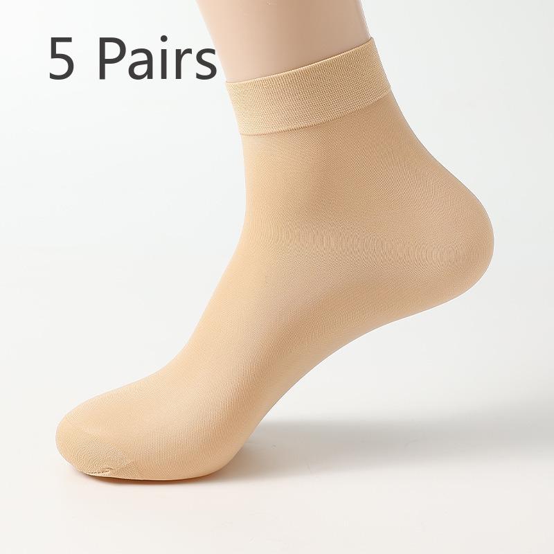 

10 пар женских весенне-летних коротких носков из проволочной сетки, устойчивых к зацепкам 10 Pairs телесный