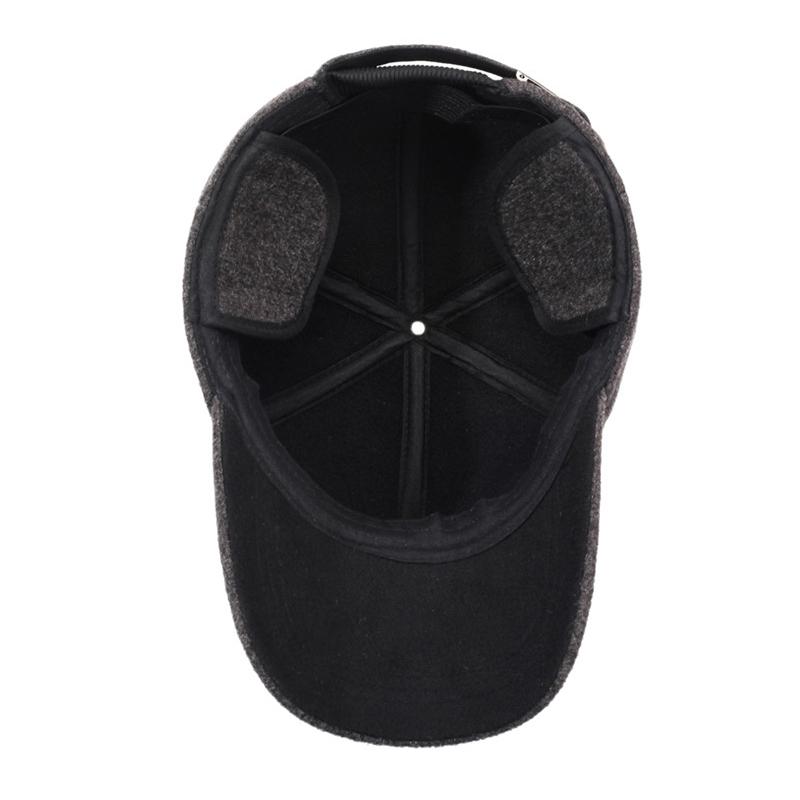 Autumn Winter Middle-Aged and Elderly Warm Cap Outdoor Cold Ear Protection Baseball Cap Men Sunshade Sunscreen Cap