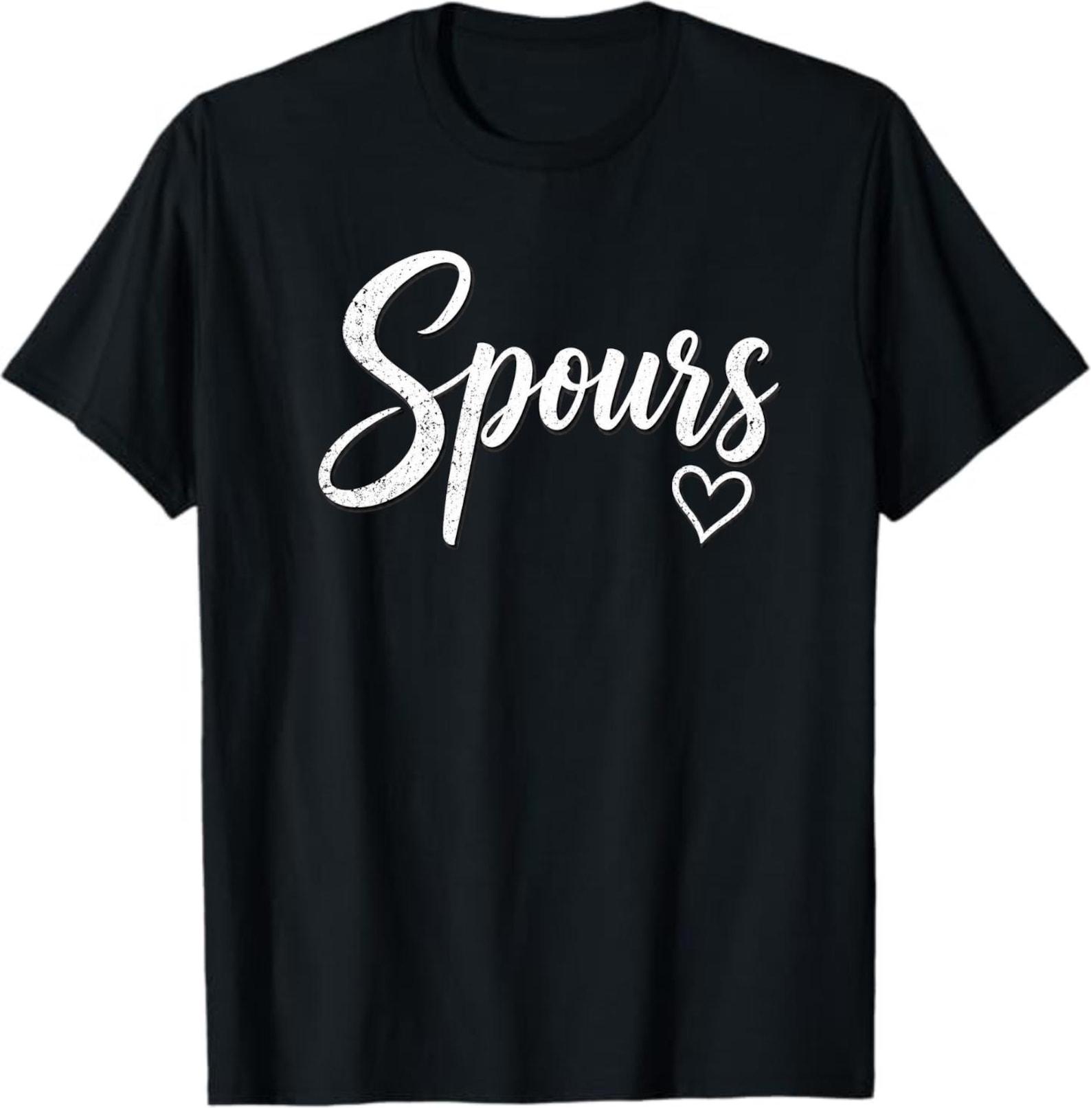 Spours T-Shirt, Funny Sports Lover Gift, Minimal Script Typography Graphic Tee, Trendy Athletic Fan Shirt 3XL