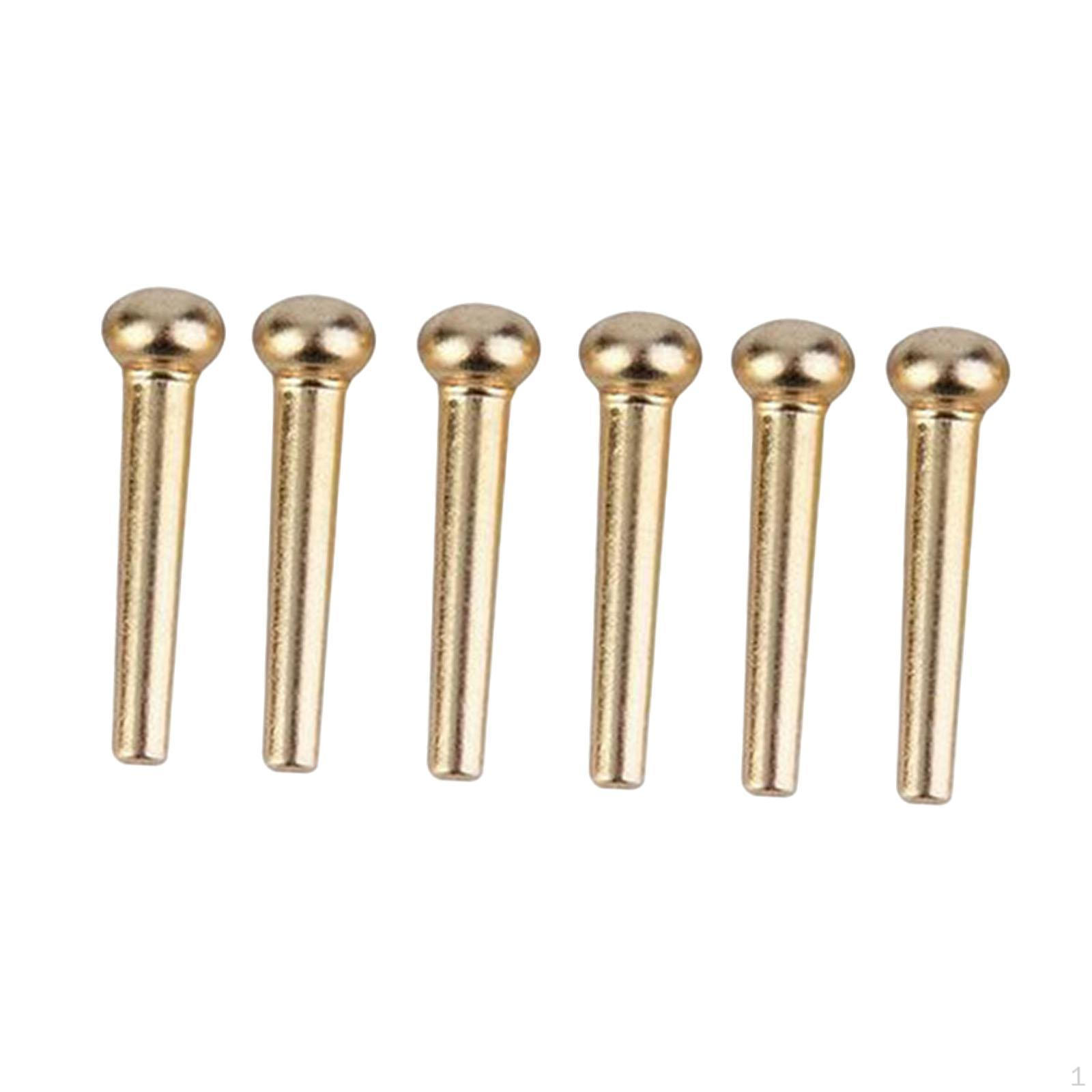 6x Колышки для струн гитары, Набор для ремонта, Маленький штифт для акустической гитары, Запасные