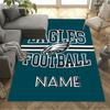 Eagles Fußballtrikot Personalisierbarer Namensbereich Teppich Geeignet für Wohnheim Arbeitszimmer Balkon Schlafzimmer Rutschfester Teppich Anime Bürodekoration