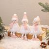 New Pink Plush Snowman Christmas Ornament Toy