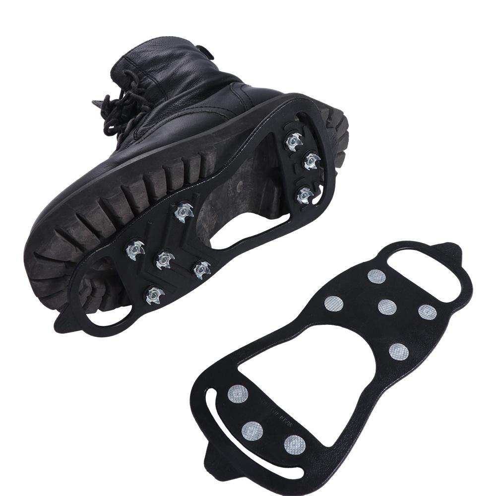 Anti-Skid 8 Anti-Skid Ice Gripper 8 Studs Grips Cleats Shoe Spikes 8 Tooth Ice Snow Crampons  Men