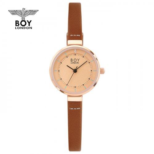 [BOY LONDON WATCH] BOY LONDON WATCH Simple Women s Leather Watch BLD5275-BR FREE