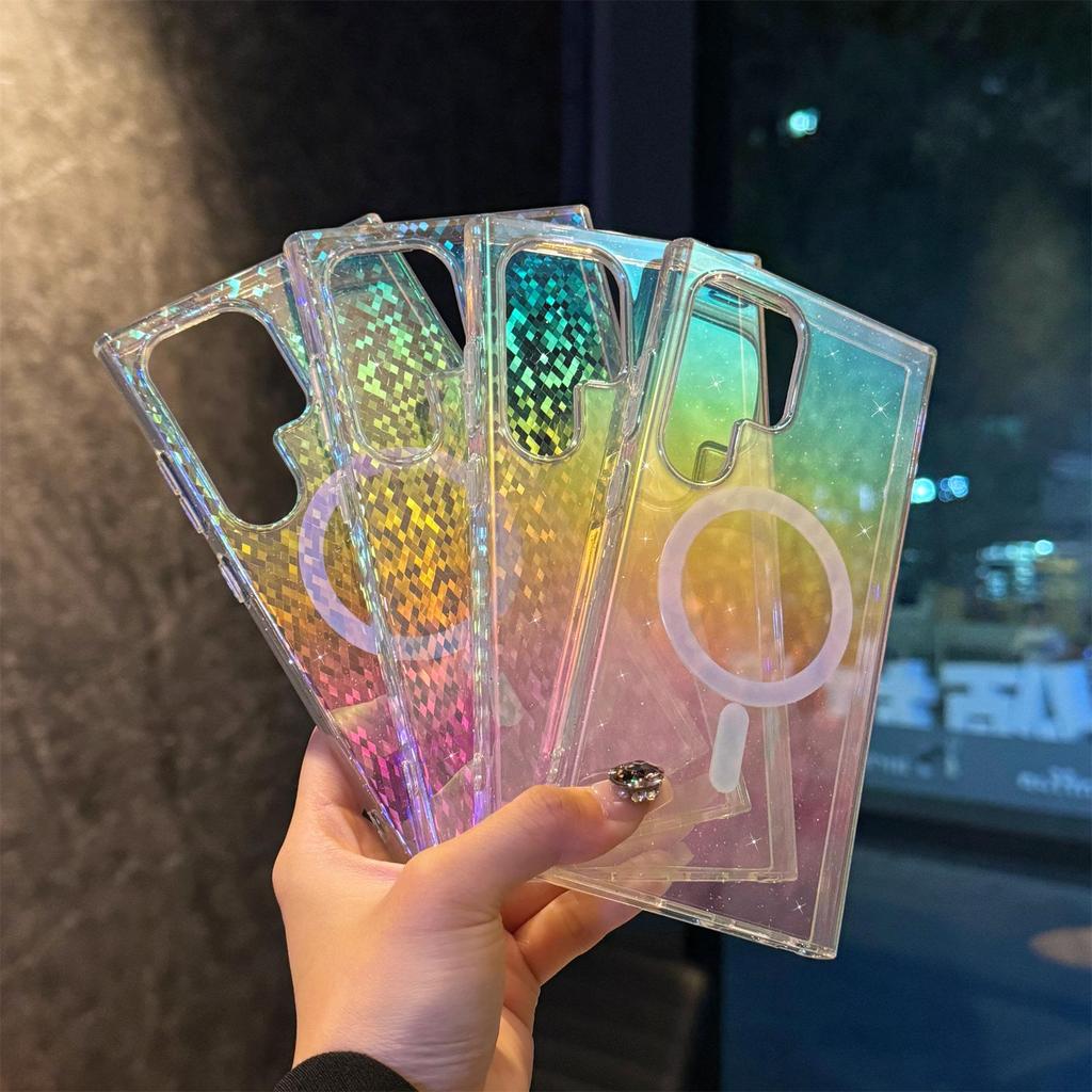 Samsung S26 Ultra Gradient Glitter Magnetic Phone Case