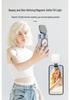 Luz de Preenchimento Magnética Portátil: Espelho dobrável para selfies e maquiagem para transmissões ao vivo e fotografia.