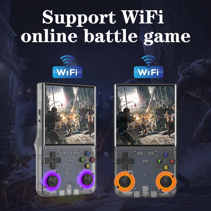 R36 Ultra Handheld Game Controller with Built-in 10+emulators, with RGB Lighting Effects, Supports WiFi Connection