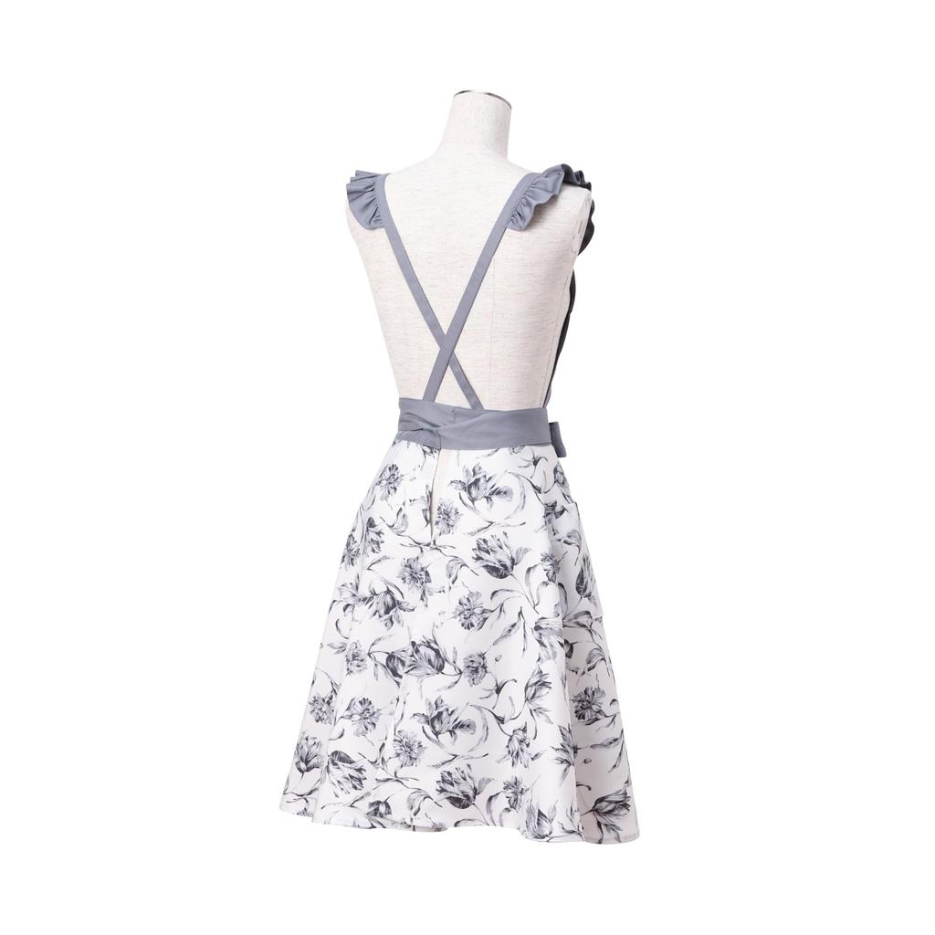 Francfranc Lilia Full Apron, Gray